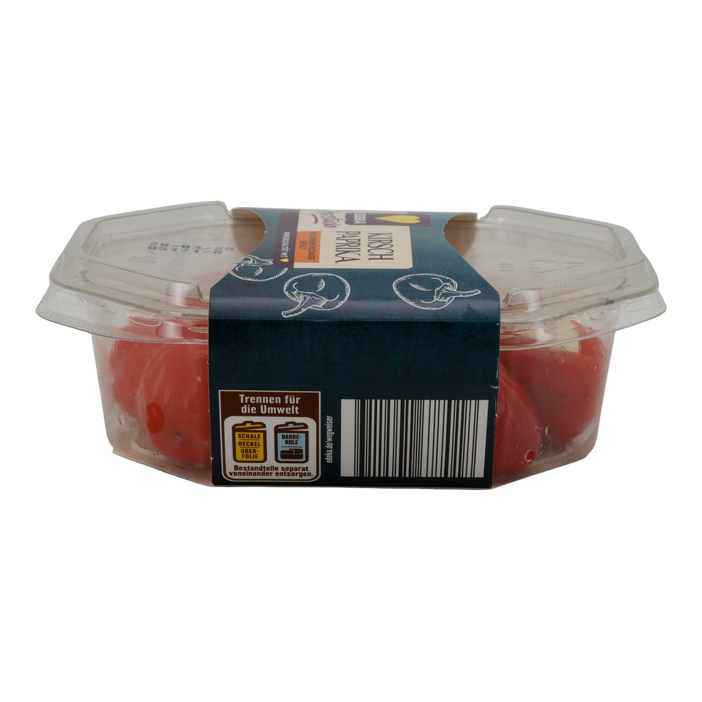 Cherry Peppers EDEKA Heart Pieces | With Cream Cheese, Spicy Antipasti Specialty | 150 g