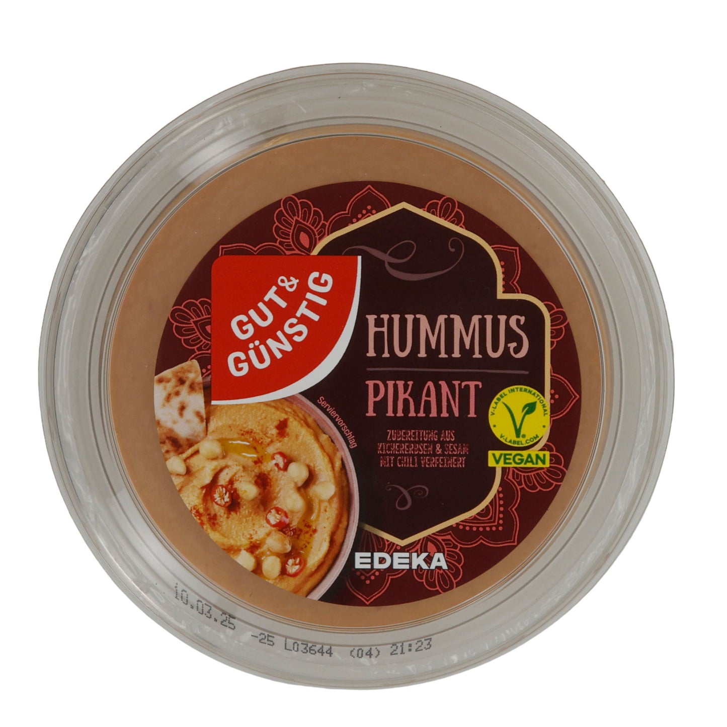GUT GOEDKOOP HUMMUS PIKANT 200G