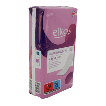 Damenverband elkos | Super | Betrouwbare bescherming dag en nacht | 15 stuks