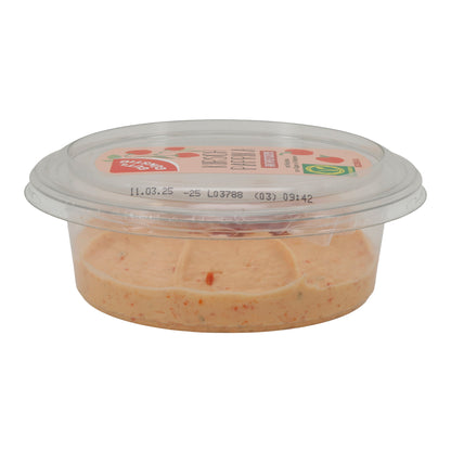 Creme Gut & Günstig Kirschpaprika Antipasti-Creme | Crema di formaggio fresco piccante | Delicata nota di paprika | 150 g