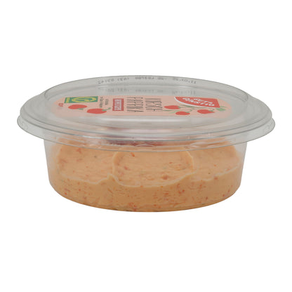 Creme Gut & Günstig Kirschpaprika Antipasti-Creme | Crema di formaggio fresco piccante | Delicata nota di paprika | 150 g