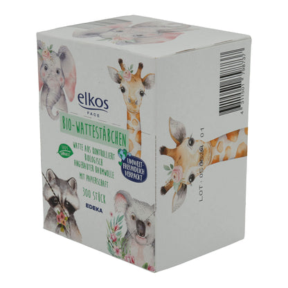 Bio cotton swabs elkos Face Bio cotton swabs | Bio cotton swabs | 300 pieces