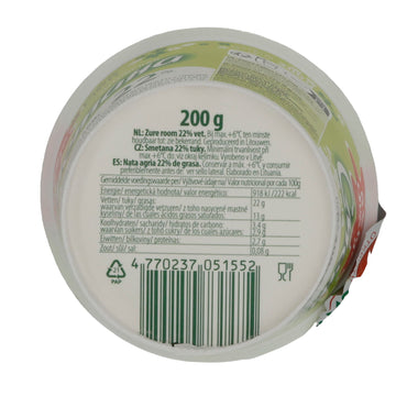 CRÈME FRAÎCHE % 22 % DE MATIÈRE GRASSE