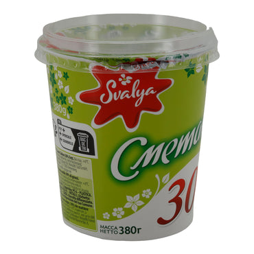 Schmand Svalya Panna Acida Lituana | Alternativa Cremosa allo Schmand | 30 % Grassi | 380 g