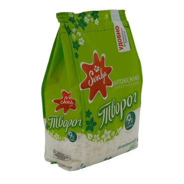 Formaggio fresco Svalya Tvorog lituano | Classico granuloso | 9 % grassi | 450 g