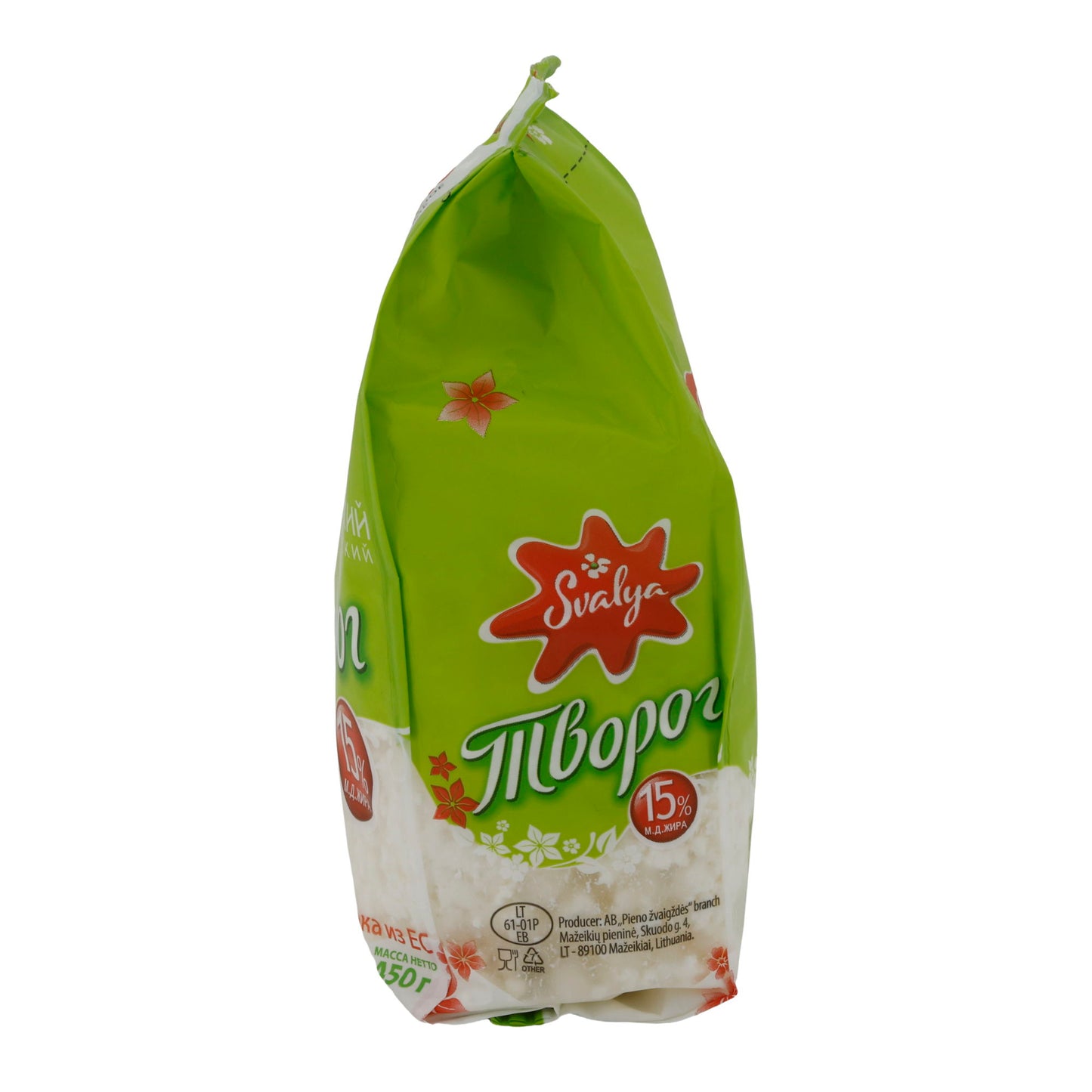 Quark Svalya Quark lituano | Quark | 15% di grassi, quark cremoso dalla Lituania | 450 g