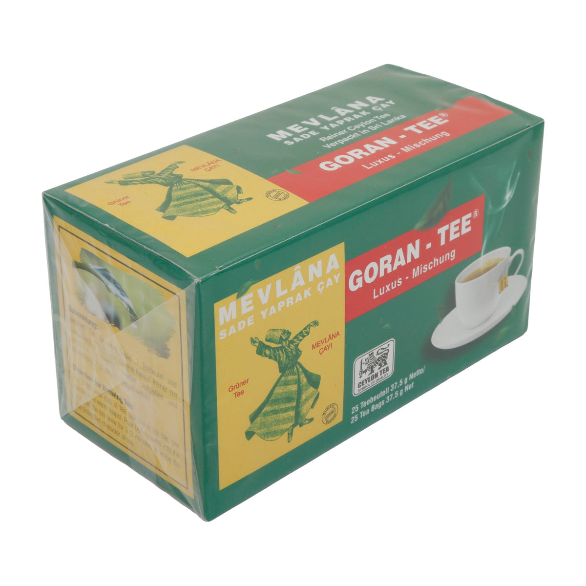Grüner Tee Goran-Tee | Tee | Mevlana Grüner Tee, Luxus-Mischung, 25 Teebeutel Goran-Tee