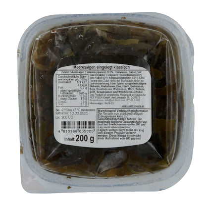 Alghe marine Santa Bremor Classico | Alghe marine | Specialità di alghe sott'aceto | 200 g
