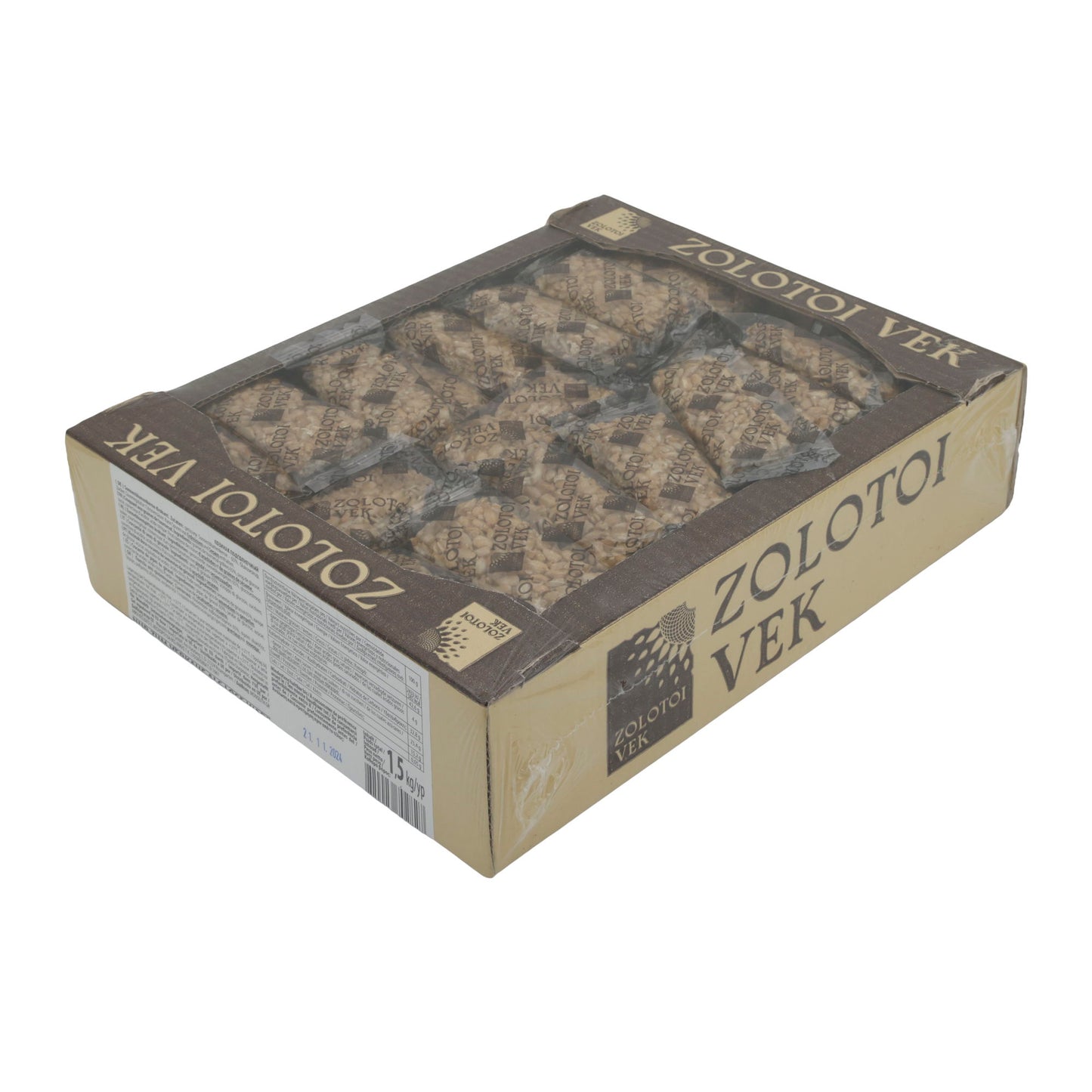 Halva Zolotoi Vek | Met zonnebloempitten | Klassieke oosterse lekkernij in individuele porties | 1,5 kg