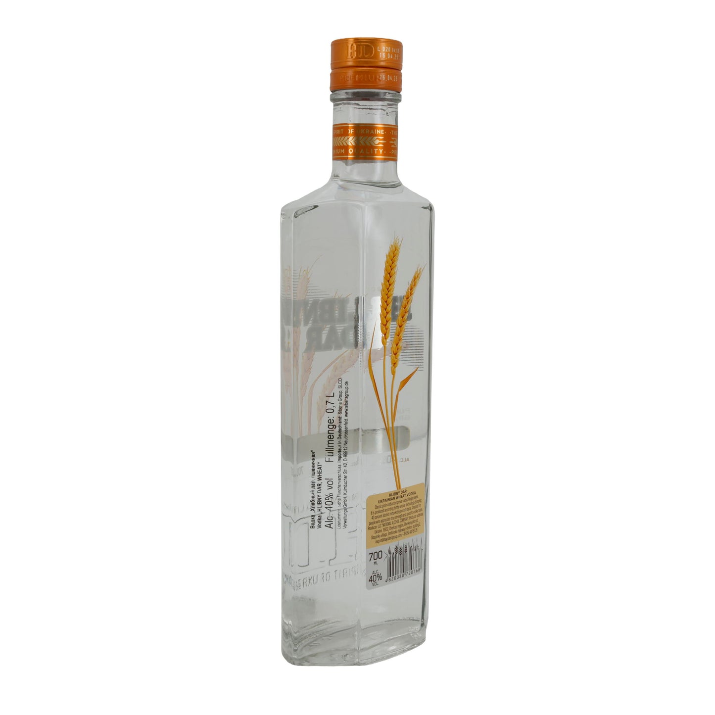 Hlibny Dar | Wodka Wheat | Premium Weizenvodka | 40 % vol | 0,7 l