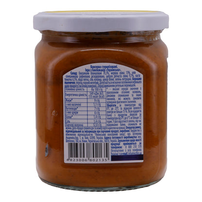 Eggplant Puree NIZHYN | Ukrainian Style | Sterilized Product from Traditional Recipe | 450 g