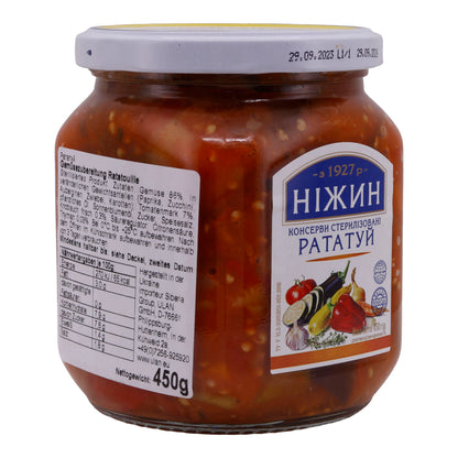 Ratatouille Gemüsemischung NIZHYN | Sterilisiertes Produkt | Aus frischem Gemüse | 450 g