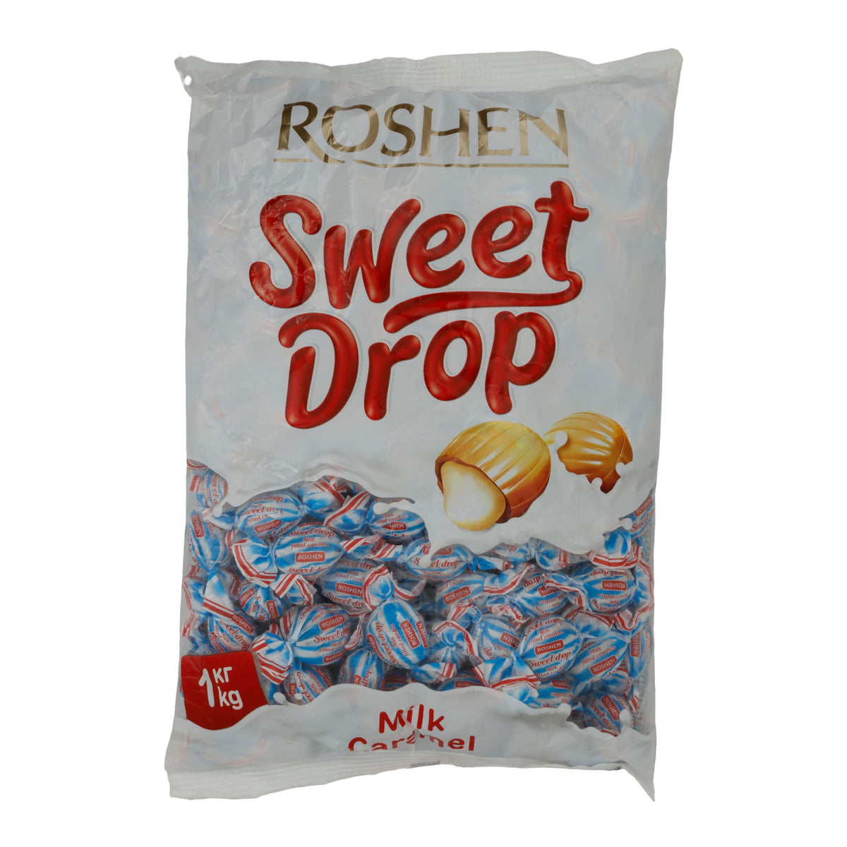 Bonbons Roshen | Sweet Drop Milk Caramel | Weich, mit Milchcremefüllung | 1kg ROSHEN
