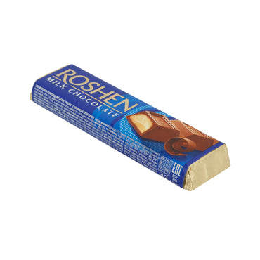 Melkchocoladereep Roshen | Met Crème Brûlée-vulling | Zachte chocolade met romige kern | 43 g reep