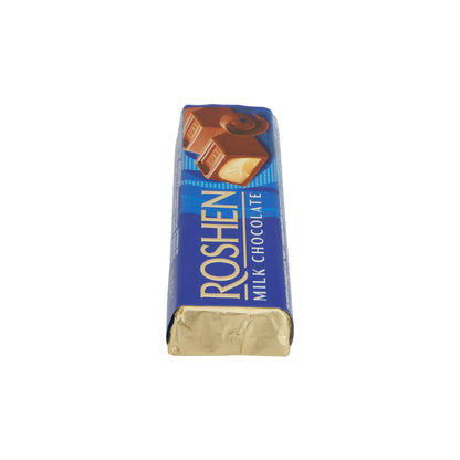 Melkchocoladereep Roshen | Met Crème Brûlée-vulling | Zachte chocolade met romige kern | 43 g reep