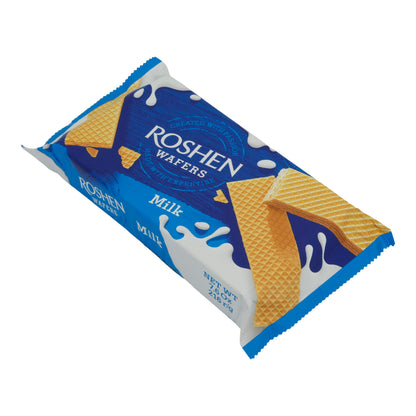 Waffle al latte Roshen | Biscotti | Con ripieno cremoso al latte | Confezione da 216 g