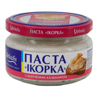 Fischpastete Veladis Ikorka | Fischpastete | Con calamaro affumicato | 160 g