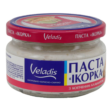 Fischpastete Veladis Ikorka | Fischpastete | Con calamaro affumicato | 160 g