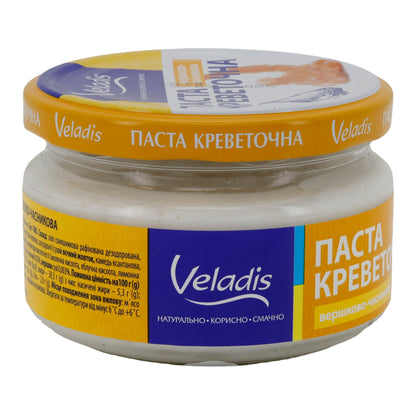 Crema di gamberi Veladis Crema di gamberi con aglio | Crema di gamberi | Delizia marina cremosa | 160 g