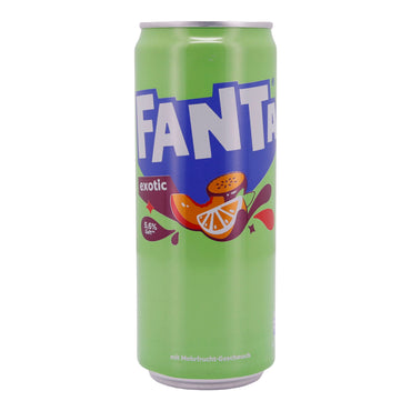 Erfrischungsgetränk Fanta Exotic | Getränk | tropischer Fruchtgenuss in Dose | 0,33 l FANTA