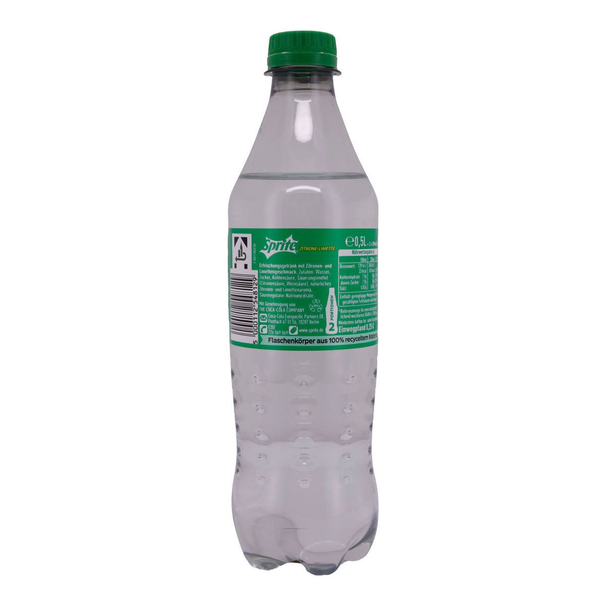 Limonade Sprite | Zitrone-Limette | Erfrischend, natürlich | 0,5 L SPRITE