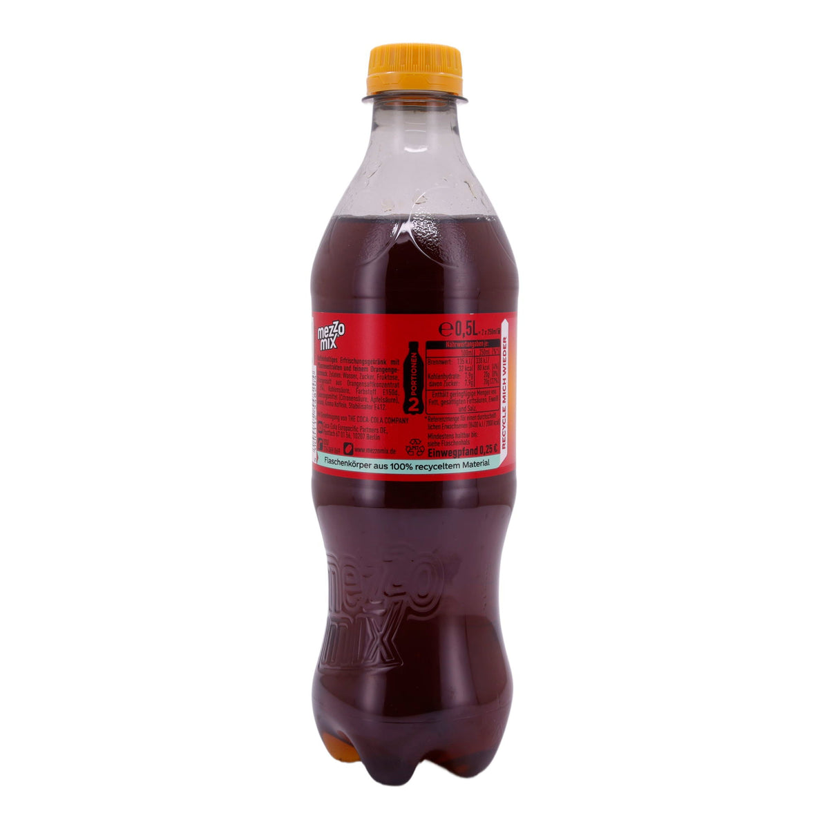 Erfrischungsgetränk Mezzo Mix | Getränk | Spritzige Mischung aus Cola & Orange | 0,5 l MEZZO MIX