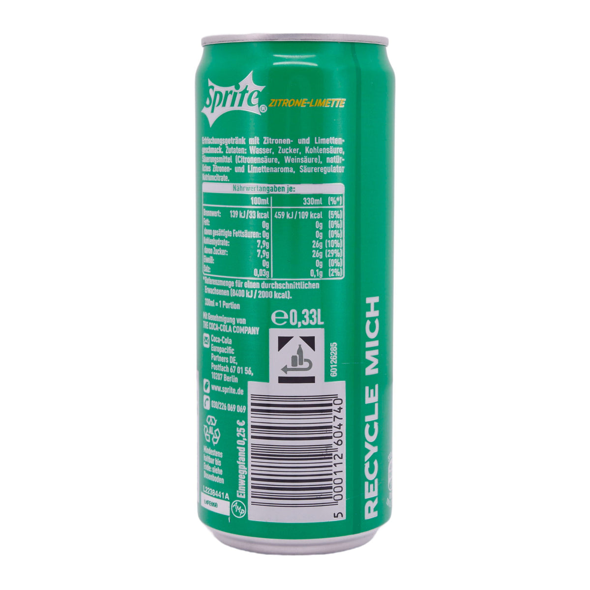 Erfrischungsgetränk | Sprite | Zitrone-Limette 0 | - SPRITE