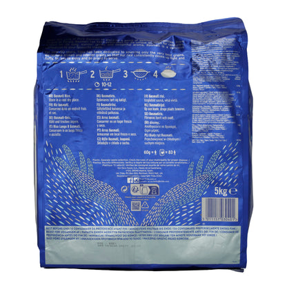 Reis Tilda | Pure Basmati Rijst | Aromatische Langkorrelrijst voor veelzijdige gerechten | 5 kg