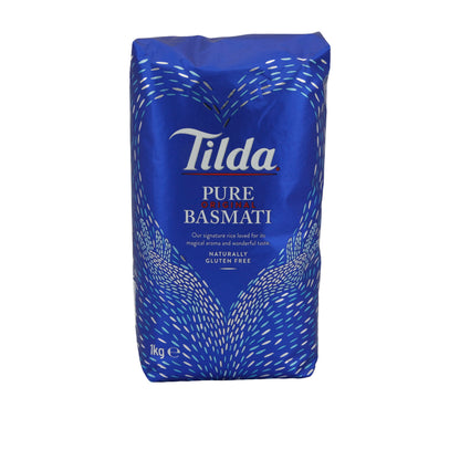 Riz Tilda | Riz Basmati Pur Original | Aromatique, sans gluten, parfait pour des plats raffinés | 1 kg