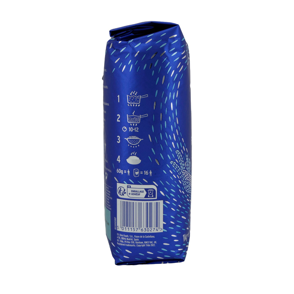 Reis Tilda | Pure Original Basmati Reis | Aromatisch, glutenfrei, perfekt für feine Gerichte | 1 kg TILDA