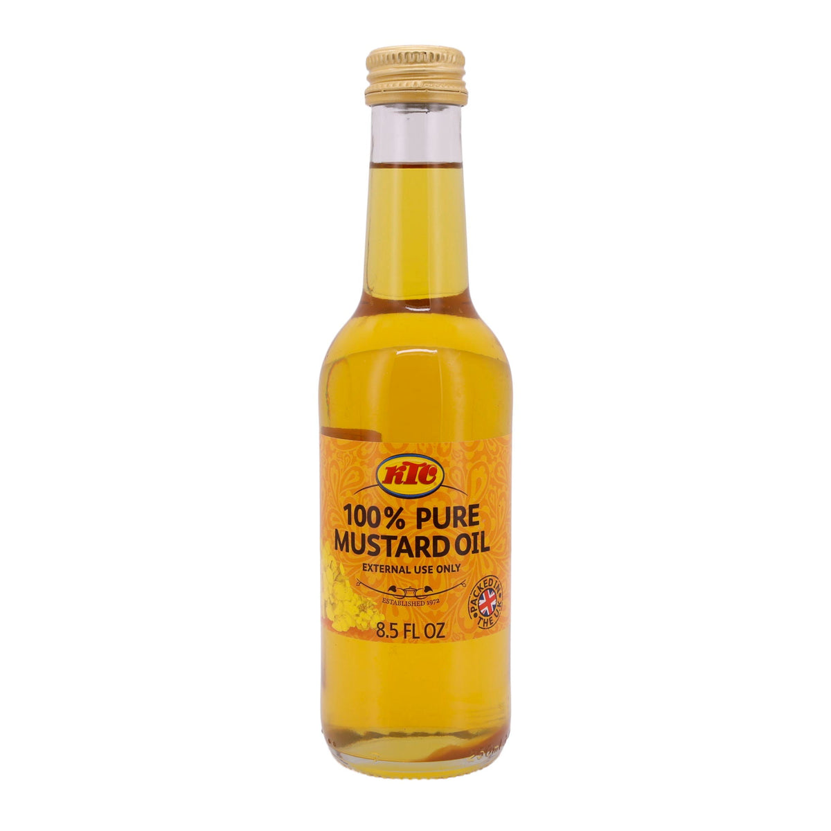 Massageöl KTC | 100% Pure Mustard Oil | Hochwertig, äußerliche Anwendung | 250 ml