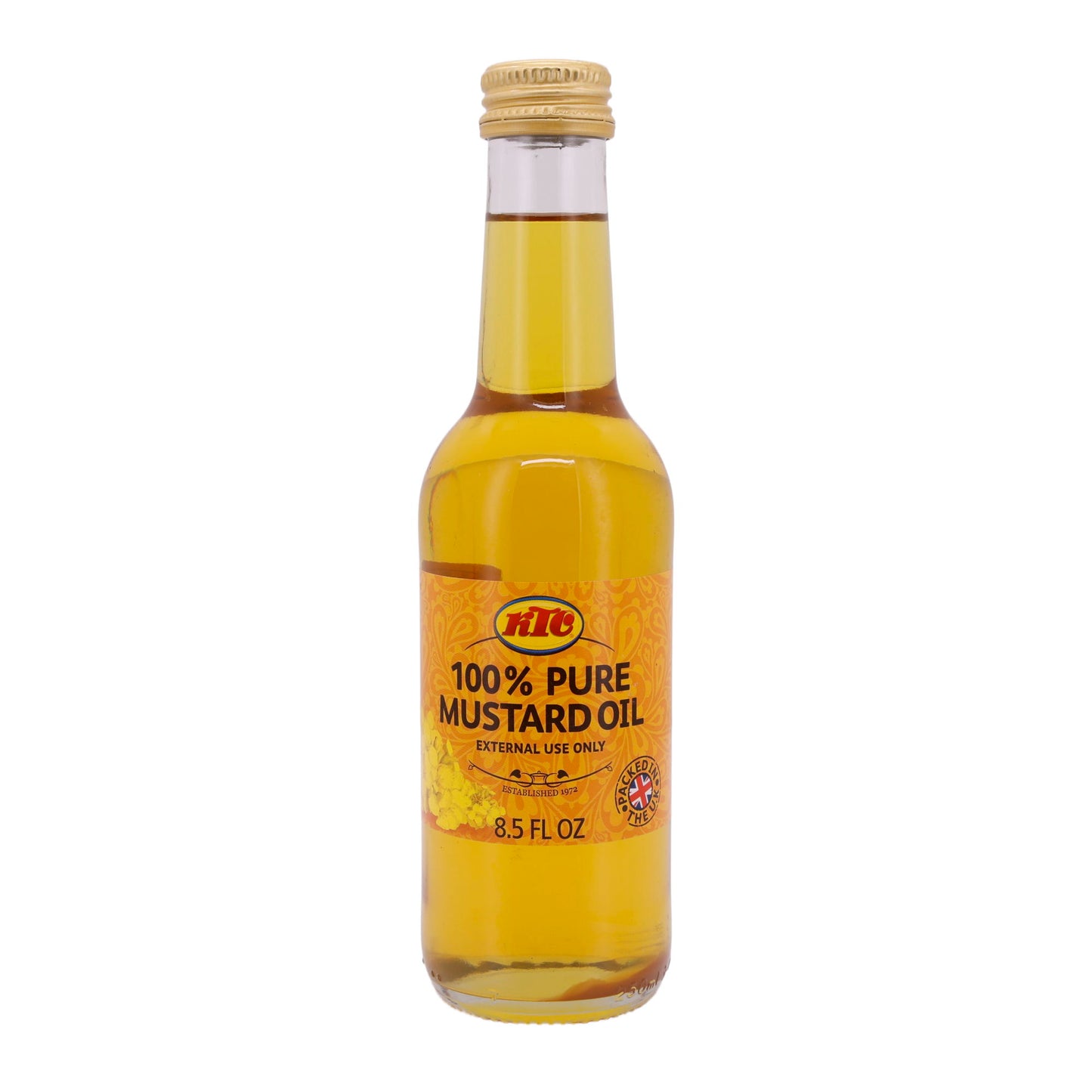 Massageolie KTC | 100% Pure Mosterdolie | Hoogwaardig, uitwendig gebruik | 250 ml