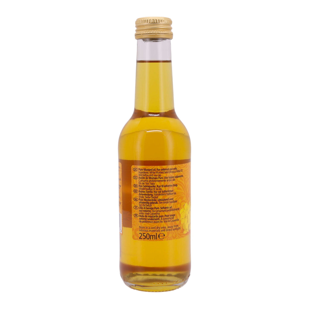 Massageöl KTC | 100% Pure Mustard Oil | Hochwertig, äußerliche Anwendung | 250 ml