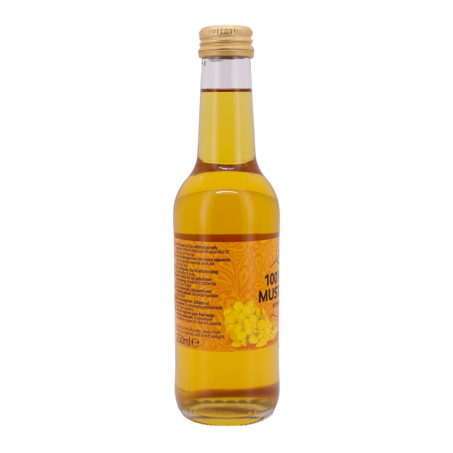 Massageolie KTC | 100% Pure Mosterdolie | Hoogwaardig, uitwendig gebruik | 250 ml