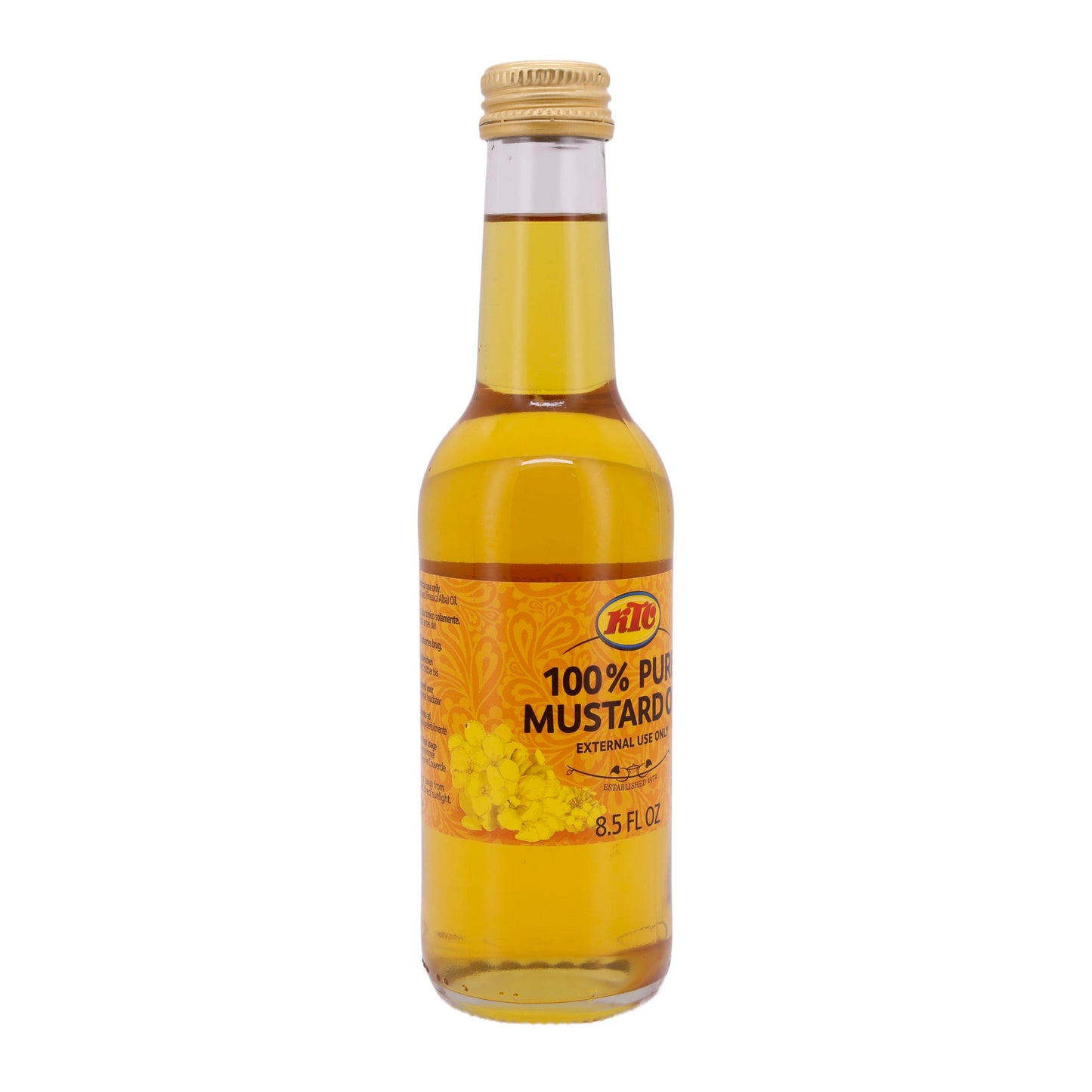 Massageolie KTC | 100% Pure Mosterdolie | Hoogwaardig, uitwendig gebruik | 250 ml