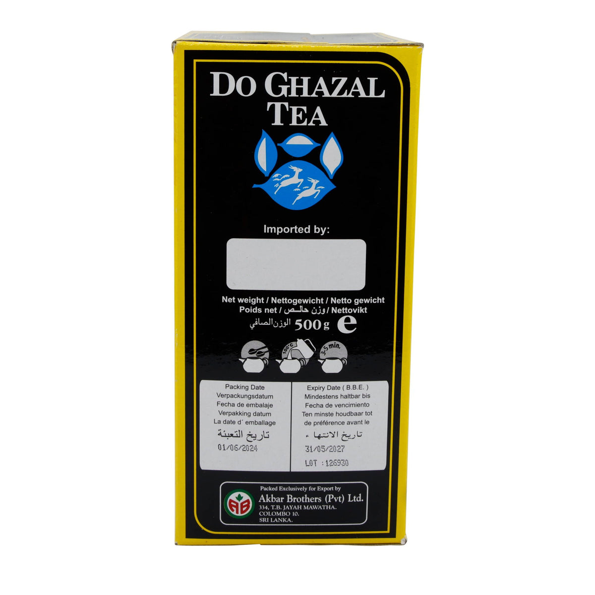 Tee Do Ghazal | Earl Grey | Aromatischer Schwarztee | 500 g DO GHAZAL