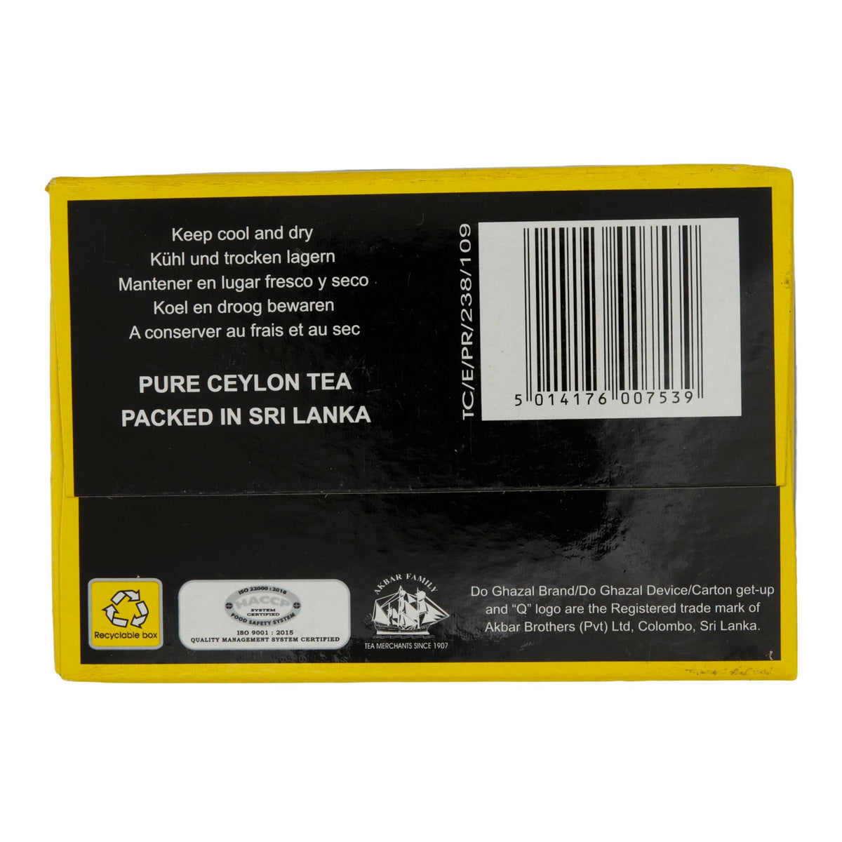 Tee Do Ghazal | Earl Grey | Aromatischer Schwarztee | 500 g DO GHAZAL