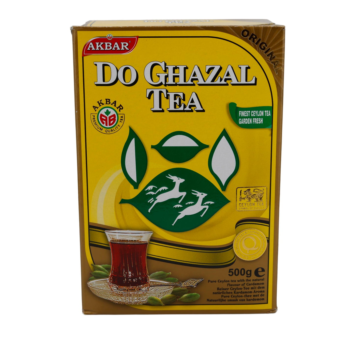 Tè nero Do Ghazal | Con cardamomo | Tè di Ceylon con spezie delicate | 500 g