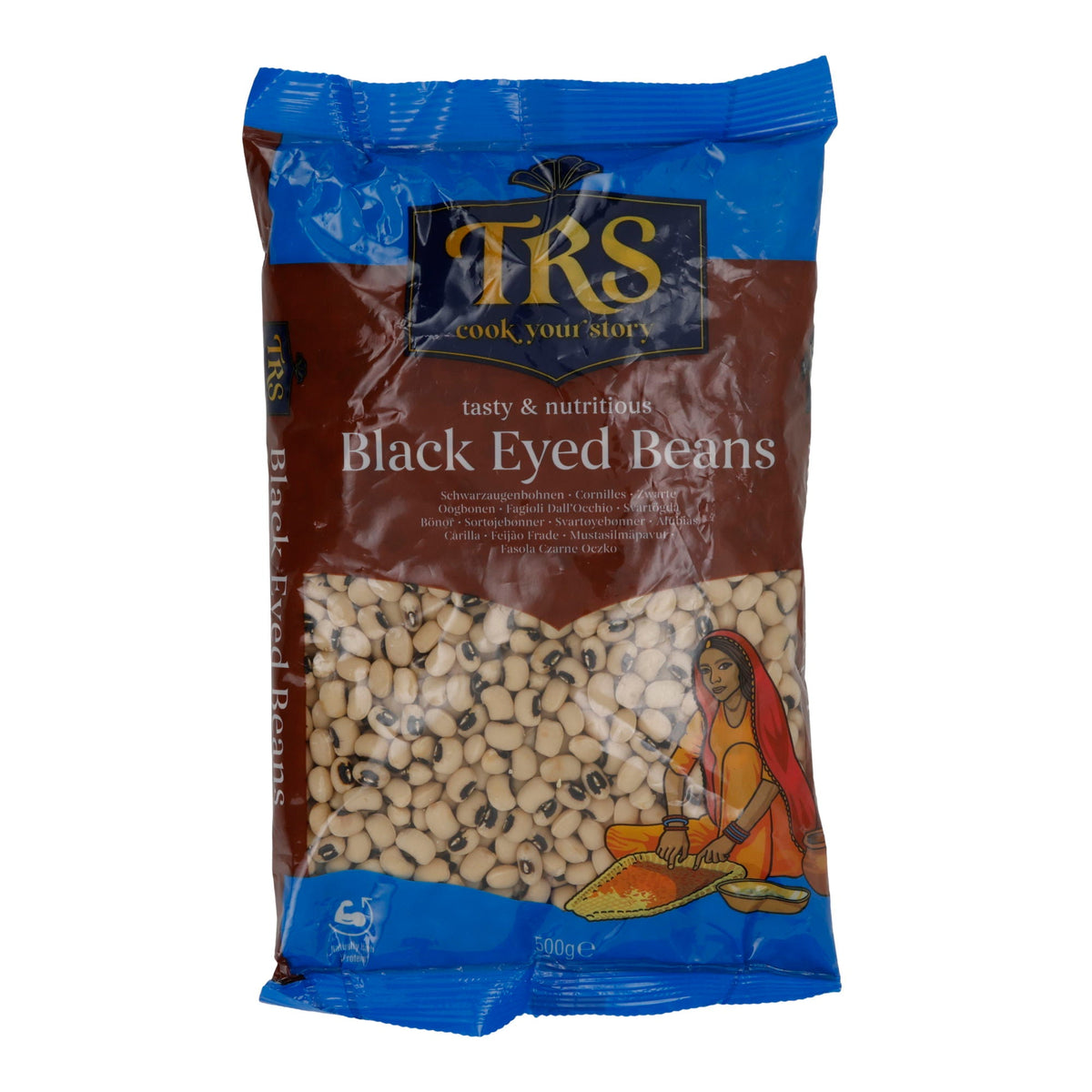 Bohnen TRS Black Eyed Beans | schwarze Augenbohnen | Hülsenfrüchte | 500 g