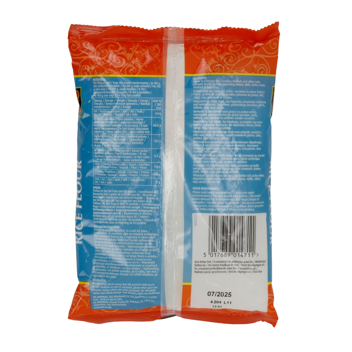 Mehl TRS Rice Flour | Asiatische Küche | Reis-Mehl | 500 g