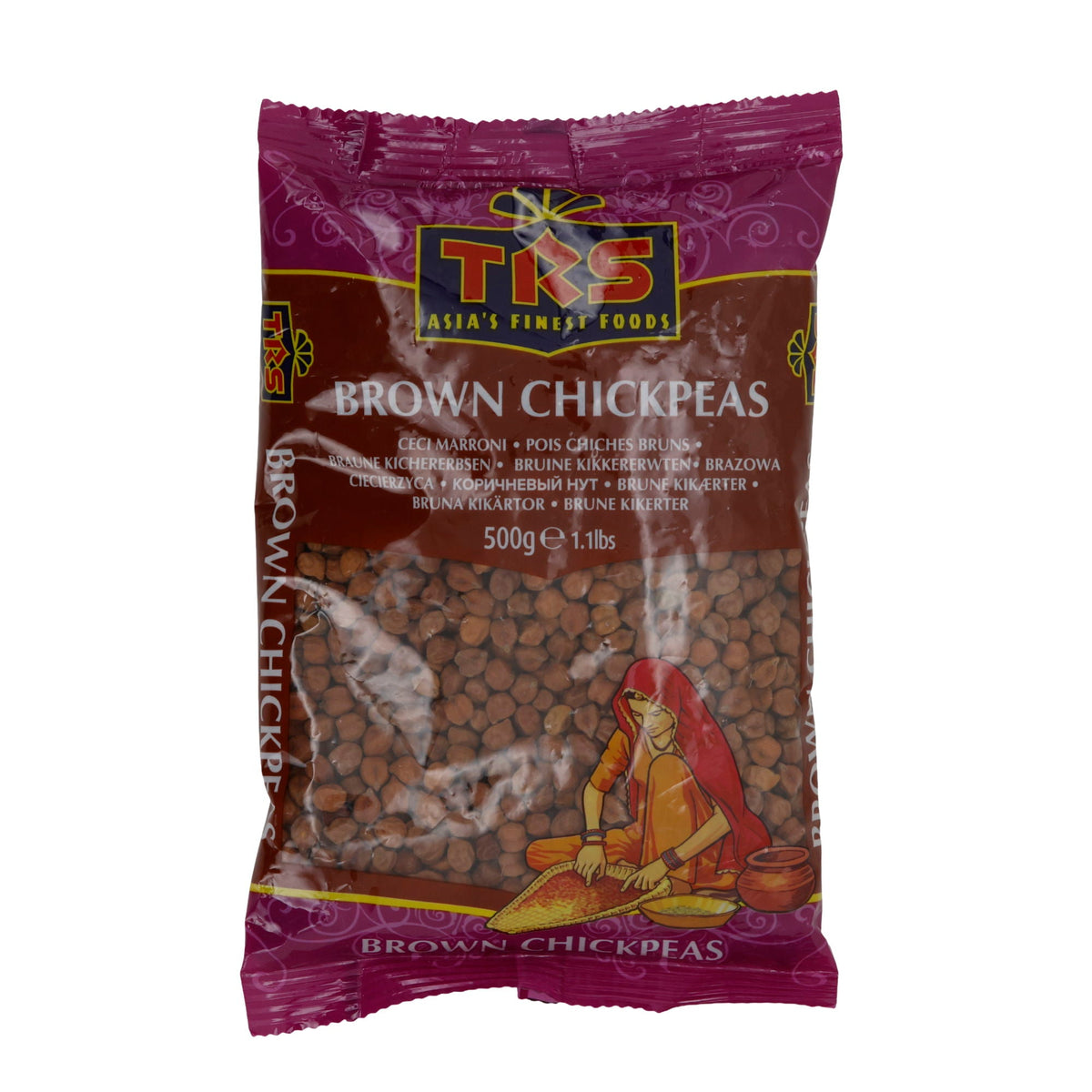 Braune Kichererbsen TRS Brown Chickpeas | Hülsenfrüchte | 500 g