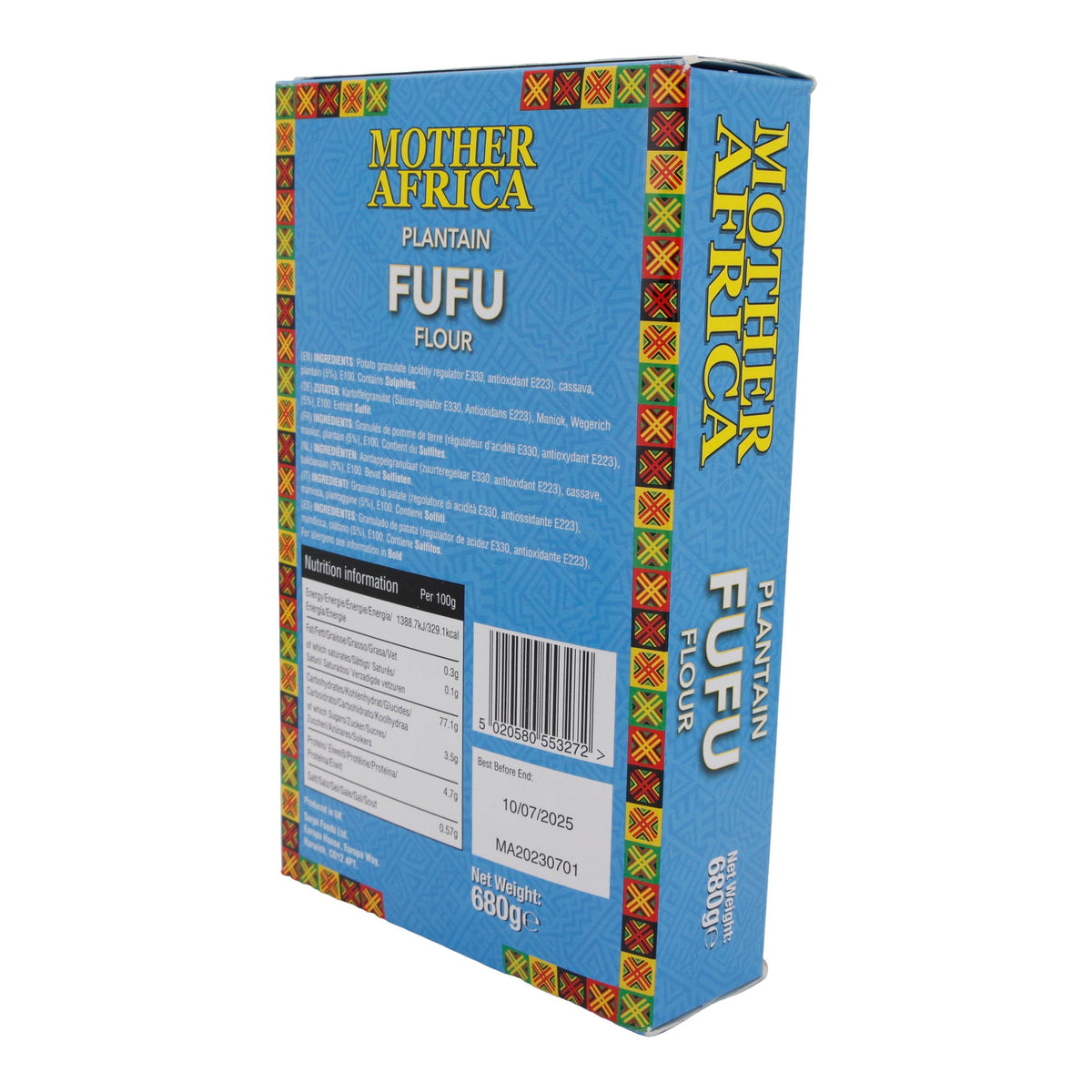 Plantain Fufu Flour Mother Africa | Glutenfreies Mehl | Für Fufu-Zubereitung | 680 g