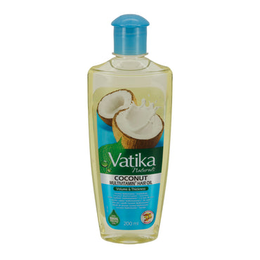 Haaröl Vatika Naturals Hindistan Cevizi Saç Yağı | Yoğun Nemlendirme | 200 ml