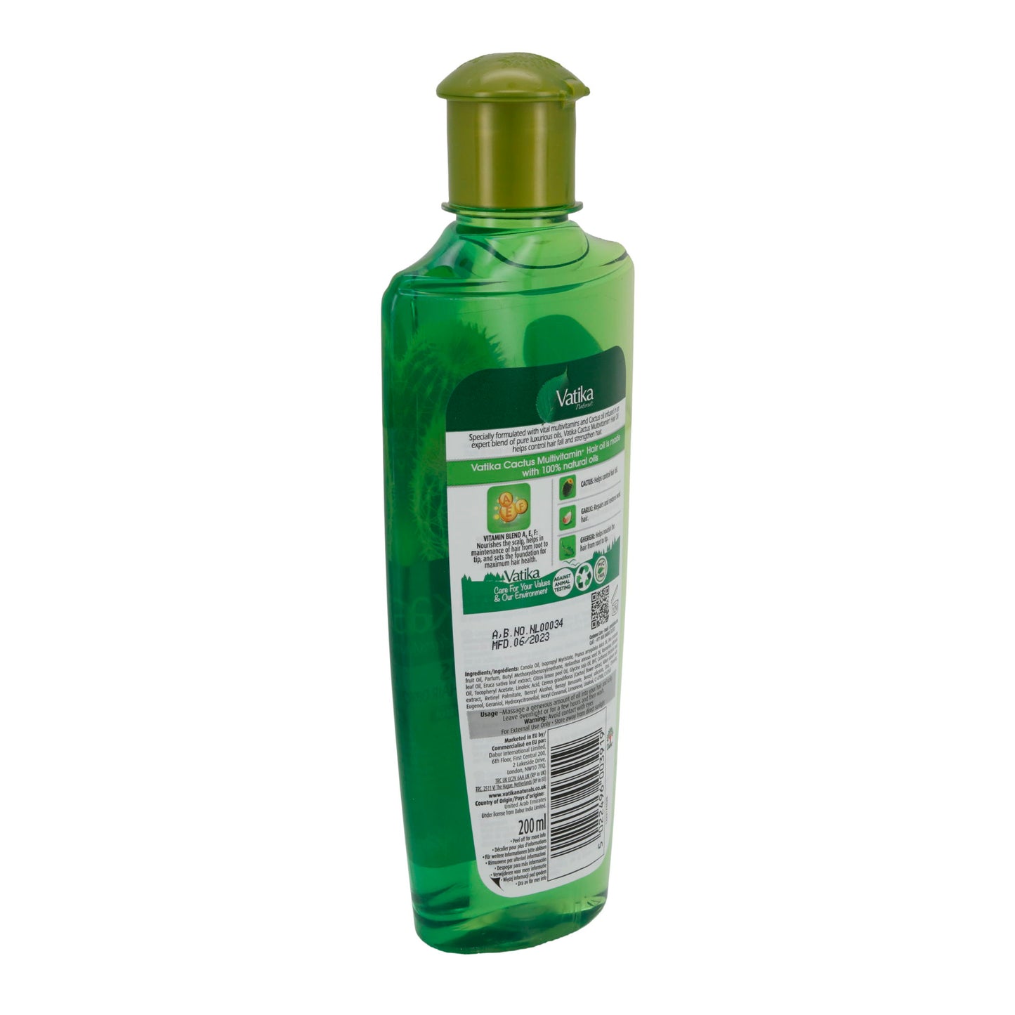 Haaröl Vatika Naturals Kaktus Haaröl | Intensive Feuchtigkeit | 200 ml