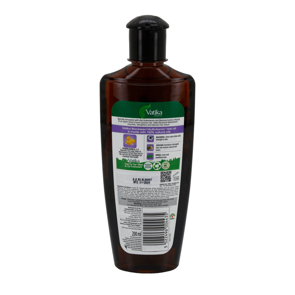 Haaröl Vatika Blackseed Multivitamin Hair Oil | Haaröl | 200 ml