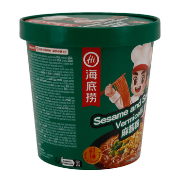 Sesame and Spicy Vermicelli Hi A Kuan | Glass Noodles | Spicy Sesame Glass Noodles in a Cup | 130 g