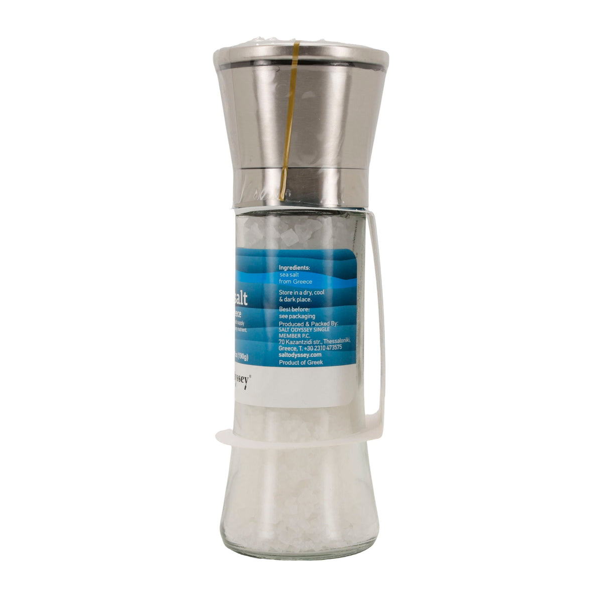 Salzmühle Salt Odyssey | Reines Meersalz grob | 100 % Natur | 190 g Mühle Odyssey