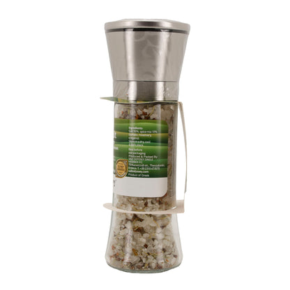 Gewürzmühle Salt Odyssey | Griechisches Meersalz mit mediterranen Kräutern | 160 g Mühle