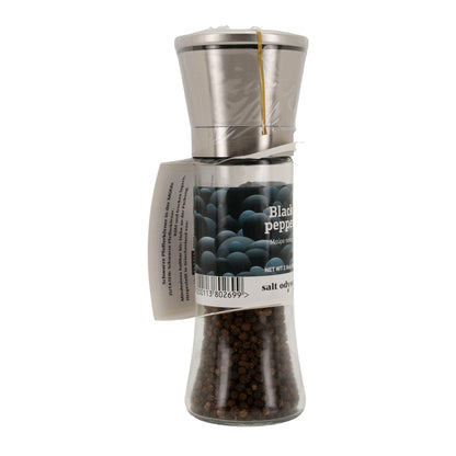Pfeffermühle Salt Odyssey | Schwarzer Pfeffer ganz | Intensiv aromatisch | 80 g Mühle