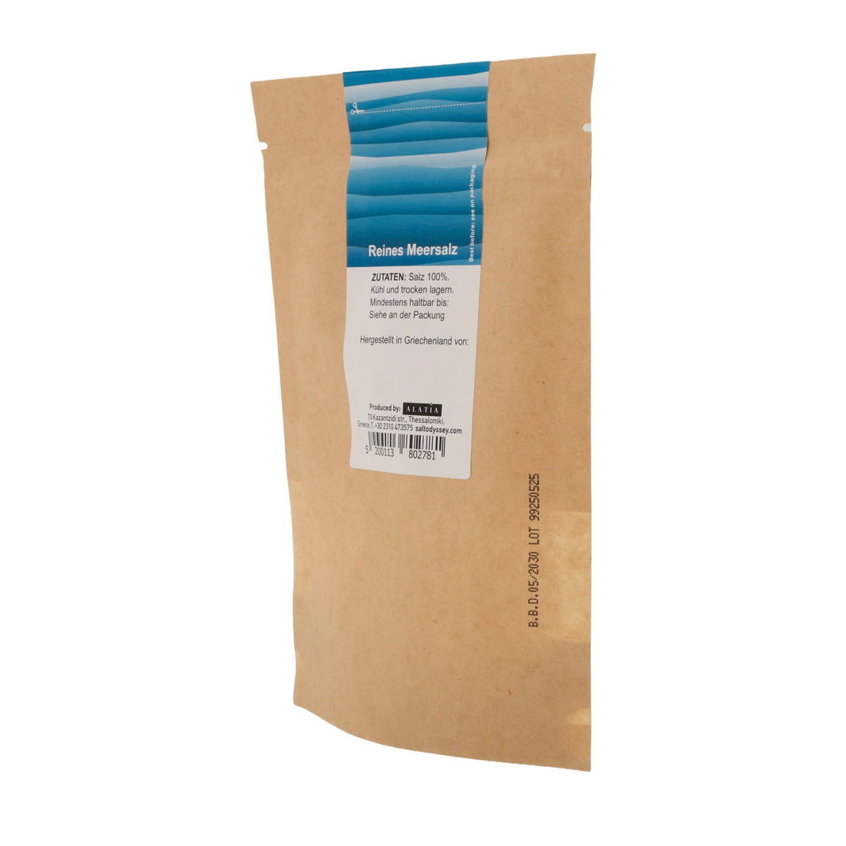 Salz Salt Odyssey | Reines grobes Meersalz Nachfüllpackung | 100 % Natur | 190 g Odyssey